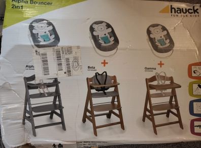 Hauck Alpha Bouncer and Highchair