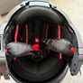 MT Helmets Cosmo open-face helmet, matte black/red, size [M], sun visor, like new Image 6