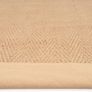 Natural Sustainable Beige Cotton Border Herringbone Jute Area Rug Soft Durable Flatweave Mat Sisal Living Room Entrance Kitchen Hallway Carpet Rugs 160cm x 230cm Image 3