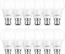 Bayonet Light Bulbs 60W Equivalent, Warm White 2700K, 8.5W 806lm LED Bayonet Bulb, B22 LED Bulbs, BC Energy Saving Lightbulbs Bayonet, Non-dimmable, Pack of 12