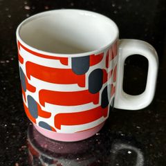 Orla Kiely Stacking Dachshund Mug