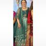 Green lehenga with beautiful multicoloured embroidery Image 2