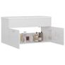 Sink Cabinet with Built-in Basin High Gloss White Chipboard Image 4