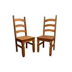 Wooden Dining Chairs (Pair of 2)