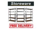 5 Shelf Boltless Shelving / Racking For Sheds Garages Office Workshop