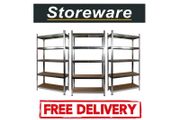 5 Shelf Boltless Shelving / Racking For Sheds Garages Office Workshop