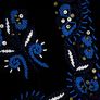 Blue Velveteen Beaded Vest Image 4