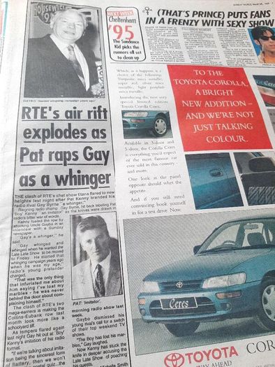 Vintage newspapers from 1994