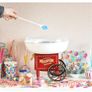 Candy Floss Machine for Home, for Children's Birthday Parties, Red/White Image 7