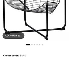 IKEA Skalboda black wire chair.