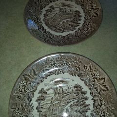 Set 3  of hanging saucer Castles English Iron Stone