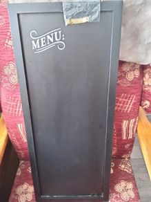 Menu board and mug tree
