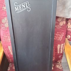 Menu board and mug tree