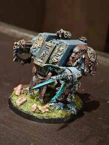 Space Wolves Dreadnought painted