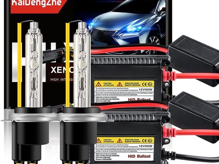 H7 HID Xenon Conversion Kit 6000K White 12V 55W HID Ballast for Low / High Beam Replacement-2PCS