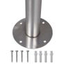 Triple Mailbox on Stand Stainless Steel Image 4