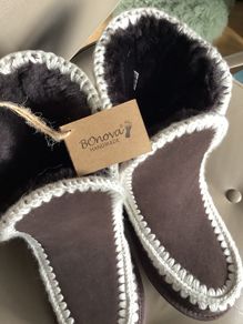 Real suede shearling boots , size UK 6