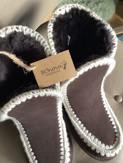 Real suede shearling boots , size UK 6