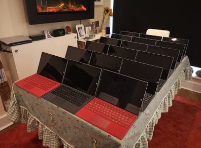 Have for Sale Selection of Microsoft Surfaces Pro Go Book Laptop Tablets