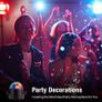 Disco Lights, 360 Rotation Sound Activated Portable  Disco Ball Lights with 4M/13ft USB Power Cable, 3W RGB Party Lights with Remote Control for Birthday/Family Gathering/Party/Home Image 7
