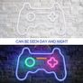 NEW SALE | Dimmable Game Neon Sign, Glass Gaming Neon Light Sign Powered by USB with Switch, Blue Led Light Sign for Bedroom Wall Decor Game Room Party Decoration Image 6