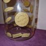 Vintage French made glass biscuit jar Image 3