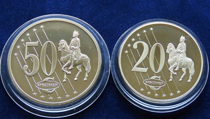 Monaco Set Trial Probe Essai Pattern Euro coins complete set 2005