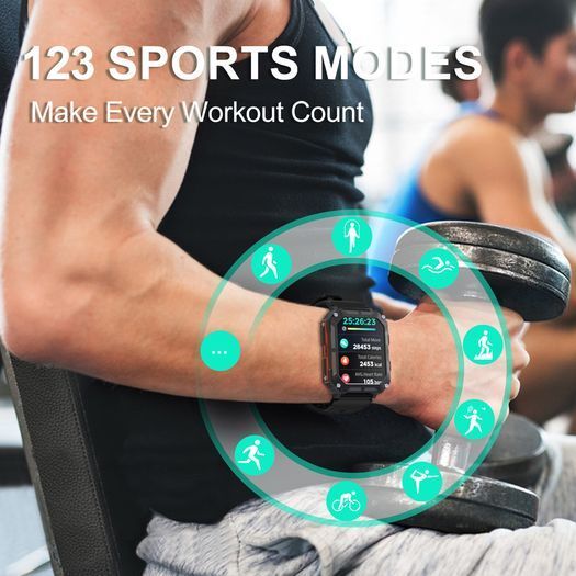 C20 Pro Smart Watch Men Voice Assistant BT Wireless Call Business Outdoor Sports