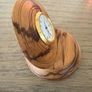 Hand Turned Irish Wooden Mantel Clock. Image 3