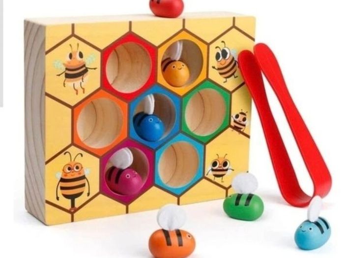 New Wooden Bees Fine Motor Skills