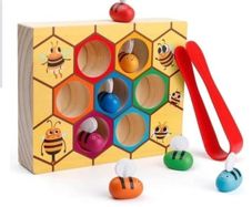 New Wooden Bees Fine Motor Skills