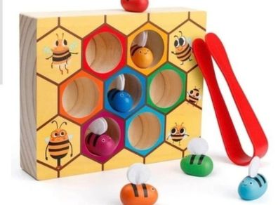 New Wooden Bees Fine Motor Skills