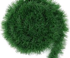 50 Feet Green Christmas Garland Decoration, Xmas Artificial Vine Soft Greenery Chunky Pine Garlands for Christmas Indoor Outdoor Decorations