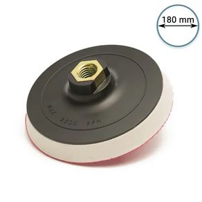 Glass Polish 12654 - 180 mm ( 7") Rotary buffing backing pad 5/8"-11 - Hard