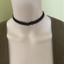 Black choker necklace-crochet Image 2