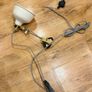 White vintage bedside lamp with plug x 2 Image 4