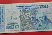 Irish 1990 "YEATS" Twenty pound note in .Fine condition