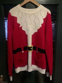 Funky Christmas Santa Jumper Size L