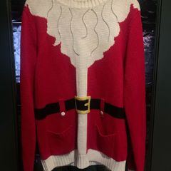 Funky Christmas Santa Jumper Size L