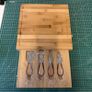 New Bamboo Cheese Board 5pc Set 30x30cm (1 = 20euro, 2 = 30euro) Image 2