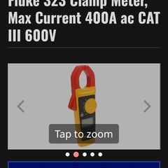 Fluke 323 Multimeter True RMS Clamp Meter - 100% Genuine Item