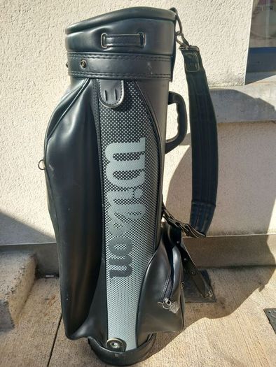 A selection of golf bags