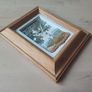 Framed Picture 3D Effect Embossed Vintage Country Scene 12x14cm 1990 Image 4