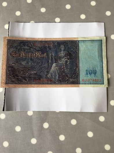 1910 German Banknote 100 Mark