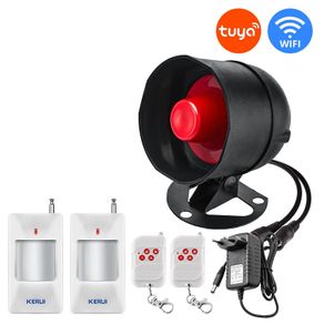 Tuya Smart WIFI Wireless Security Alarm System Siren 433Mhz Home Burglar Motion Door Sensor Compatible Google Home Alexa