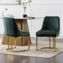 Velvet Dining Chairs Set of 2 (Multiple Colours) Image 3