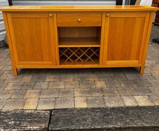 Reduced to sell side board with matching wall mirror