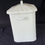 Enamel bread bin white vintage farmhouse Image 4