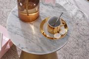Gold Coffee table with real marble