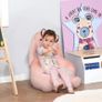 Kids Sofa Chair Children Plush Armchair Stuffed Cute Rabbit Toy Support Seat Learning Baby Nest Sleeping Cushion Bed Soft Snuggle Furniture 60 x 50 x 59cm Pink Image 9
